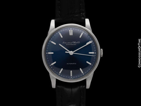 1962 IWC Vintage Mens Full Size Automatic Cal. 853 Isomura Watch - Platinum