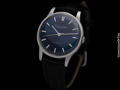 1962 IWC Vintage Mens Full Size Automatic Cal. 853 Isomura Watch - Platinum