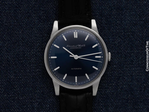 1962 IWC Vintage Mens Full Size Automatic Cal. 853 Isomura Watch - Platinum