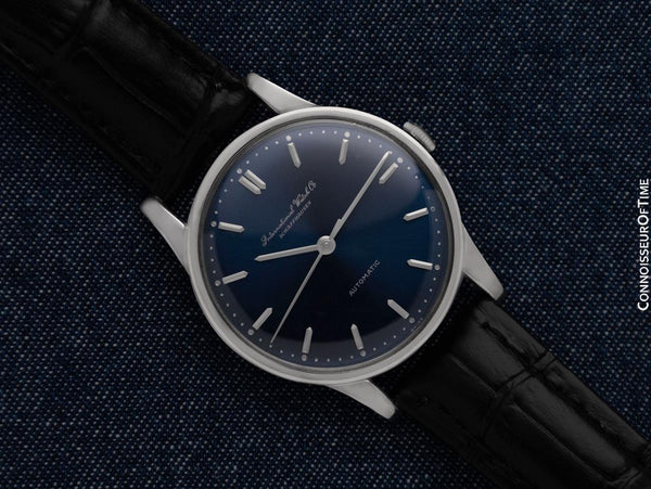 1962 IWC Vintage Mens Full Size Automatic Cal. 853 Isomura Watch - Platinum