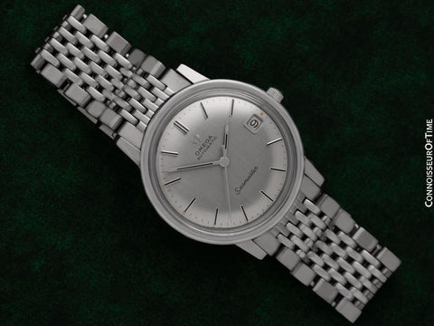 1966 Omega Seamaster Mens Vintage Full Size Watch with 565 Movement, Automatic, Date - Stainless Steel
