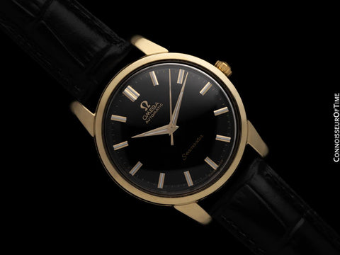 1962 Omega Seamaster Mens "Jumbo" Vintage Automatic Watch - 18K Gold Shell & Stainless Steel
