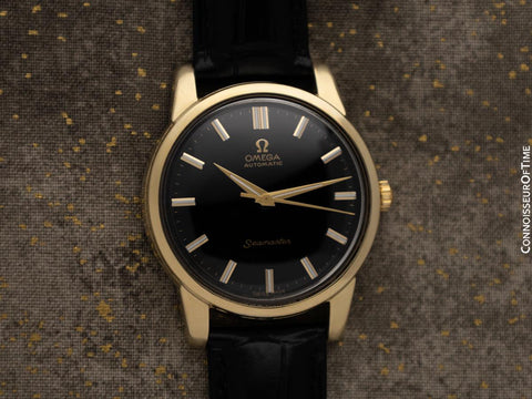 1962 Omega Seamaster Mens "Jumbo" Vintage Automatic Watch - 18K Gold Shell & Stainless Steel