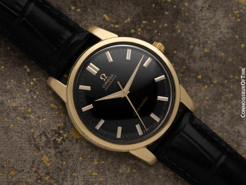 1962 Omega Seamaster Mens "Jumbo" Vintage Automatic Watch - 18K Gold Shell & Stainless Steel