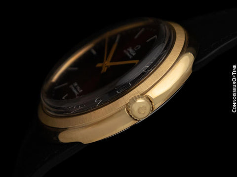 1973 Omega De Ville Dynamic Vintage Large Mens 18K Gold Plated & SS Watch - New Old Stock with Original Lacquer