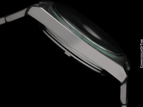 1972 Omega Geneve Vintage Retro Automatic Day Date Mens Tiffany Blue Dial Watch - Stainless Steel