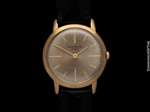 1967 Patek Philippe Vintage Mens Handwound Ref. 2593 Dress Watch - 18K Gold