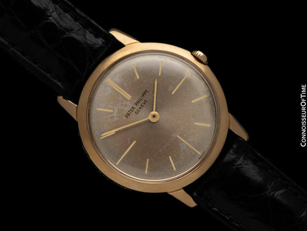 1967 Patek Philippe Vintage Mens Handwound Ref. 2593 Dress Watch - 18K Gold