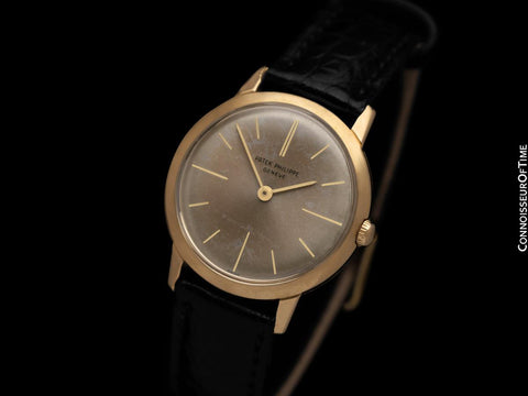 1967 Patek Philippe Vintage Mens Handwound Ref. 2593 Dress Watch - 18K Gold