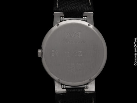 Piaget Dancer Mens Ultra Thin High Grade Mechancial Watch - 18K White Gold & Original Factory Piaget Diamonds