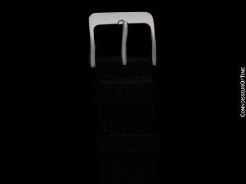 Piaget Dancer Mens Ultra Thin High Grade Mechancial Watch - 18K White Gold & Original Factory Piaget Diamonds