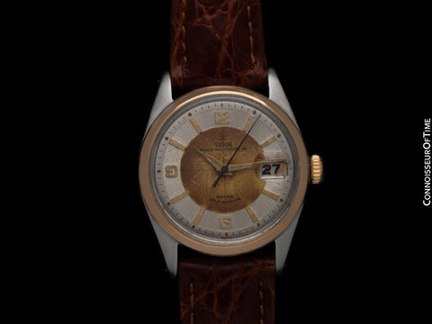 1961 Tudor (Rolex) Prince Oysterdate Vintage Mens Ref. 7944 Watch - Stainless Steel & 18K Gold