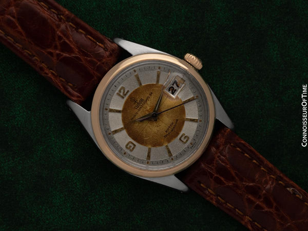 1961 Tudor (Rolex) Prince Oysterdate Vintage Mens Ref. 7944 Watch - Stainless Steel & 18K Gold