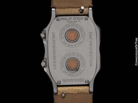 Philippe Stein Ladies Dual Time Teslar Stainless Steel Watch - OWNED & WORN BY OLIVIA NEWTON-JOHN