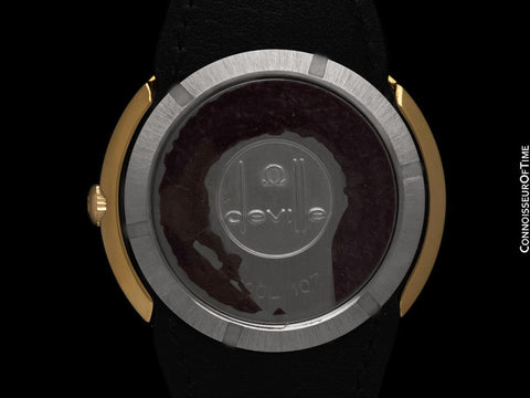 1973 Omega De Ville Dynamic Vintage Large Mens 18K Gold Plated & SS Watch - New Old Stock with Original Lacquer