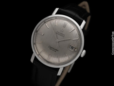 1960's Omega Seamaster De Ville Vintage Mens Cal. 560 Stainless Steel Watch, Automatic, Date - Rare Only 3000 Made
