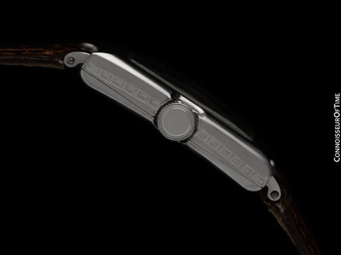 1930 Gruen Vintage Techni - Quadron (Rolex Prince) Watch, 14K White Gold-Filled - Doctor's Watch