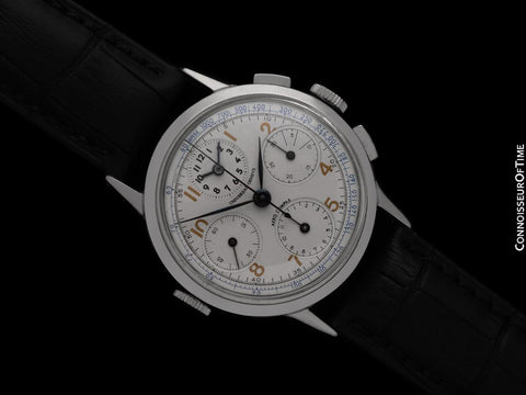 1944 UNIVERSAL GENEVE AERO-COMPAX Mens Vintage WWII Era Aviator's Watch - Warranty