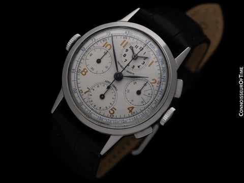 1944 UNIVERSAL GENEVE AERO-COMPAX Mens Vintage WWII Era Aviator's Watch - Warranty