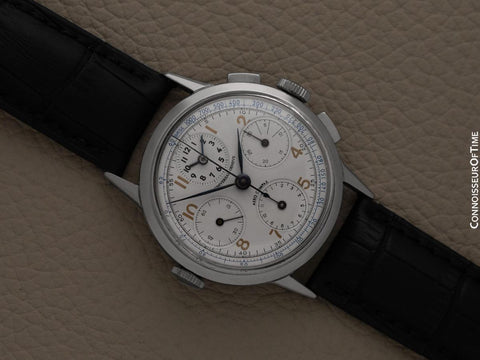 1944 UNIVERSAL GENEVE AERO-COMPAX Mens Vintage WWII Era Aviator's Watch - Warranty