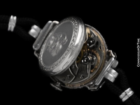 1922 Patek Philippe Likely for Tiffany Vintage Art Nouveau Ladies Platinum & Diamond Watch - Extract Papers