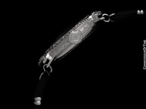 1922 Patek Philippe Likely for Tiffany Vintage Art Nouveau Ladies Platinum & Diamond Watch - Extract Papers