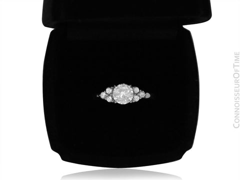 Platinum & Natural Diamond Engagement Wedding Ring, 1.35 CT TDW - $8,800 Appraisal
