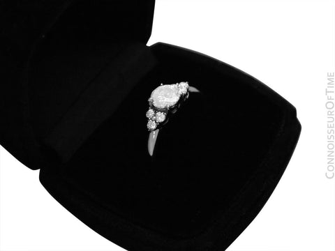 Platinum & Natural Diamond Engagement Wedding Ring, 1.35 CT TDW - $8,800 Appraisal