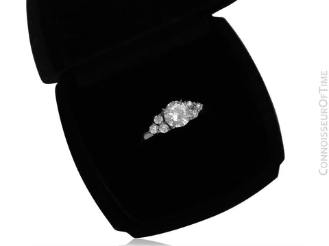 Platinum & Natural Diamond Engagement Wedding Ring, 1.35 CT TDW - $8,800 Appraisal