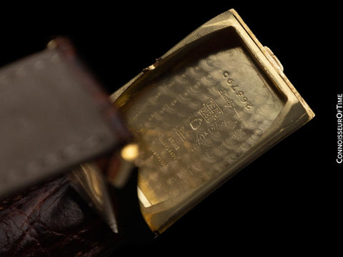 1933 Vacheron & Constantin Vintage Mens Art Deco Rectangular Watch - 18K Gold
