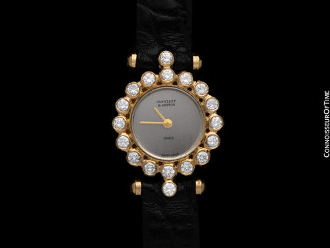 Van Cleef & Arpels VCA Rare Ladies Cocktail Watch - 18K Gold & Factory Set Diamonds