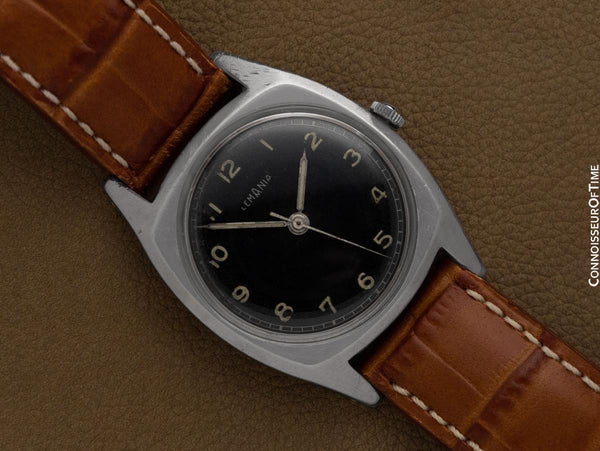1939 Lemania Majetek Ref. 261 Czech Air Force Pilot's Large Watch - Stainless Steel