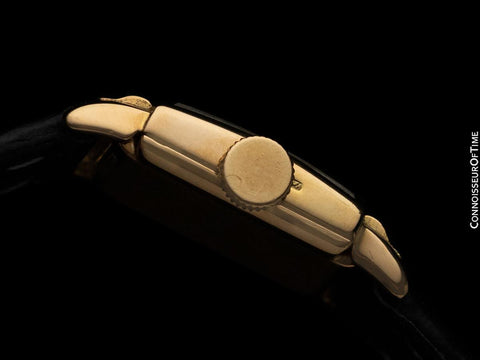 1953 Patek Philippe Vintage Ladies Hooded Lug Watch - 18K Gold