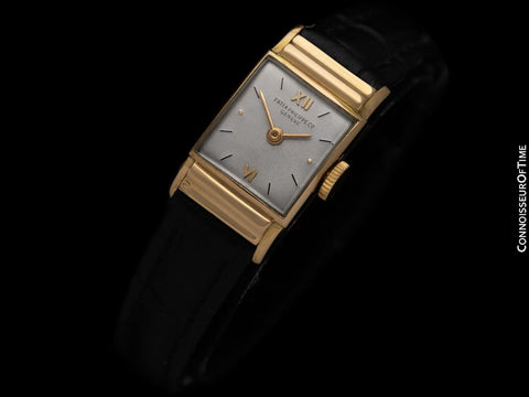 1953 Patek Philippe Vintage Ladies Hooded Lug Watch - 18K Gold