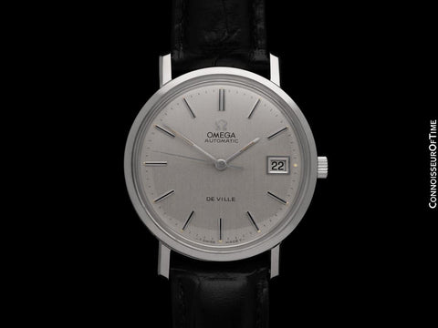 1974 Omega De Ville Vintage Mens Full Size Automatic Watch - Stainless Steel