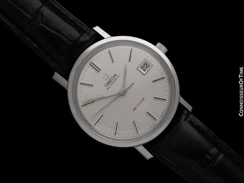 1974 Omega De Ville Vintage Mens Full Size Automatic Watch - Stainless Steel