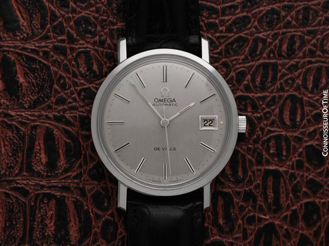 1974 Omega De Ville Vintage Mens Full Size Automatic Watch - Stainless Steel