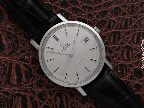 1974 Omega De Ville Vintage Mens Full Size Automatic Watch - Stainless Steel