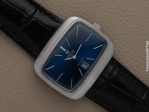 1973 Omega De Ville Mens Retro Dress TV Watch, Automatic - Stainless Steel