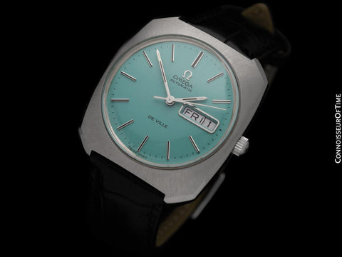 1970 Omega De Ville Vintage Large Mens Automatic Classic Retro Watch - Stainless Steel