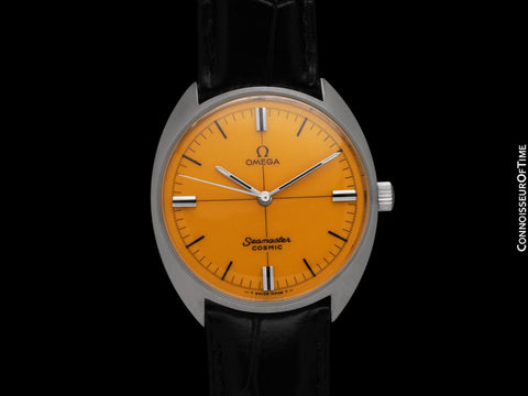 1968 Omega Seamaster Cosmic Vintage Mens Retro Golden Yellow Watch - Stainless Steel