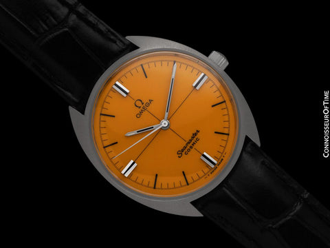 1968 Omega Seamaster Cosmic Vintage Mens Retro Golden Yellow Watch - Stainless Steel