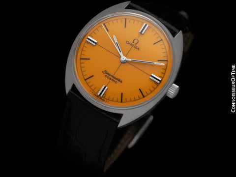 1968 Omega Seamaster Cosmic Vintage Mens Retro Golden Yellow Watch - Stainless Steel