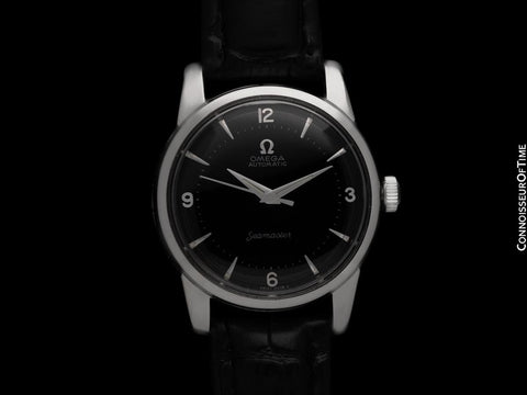 1956 Omega Seamaster Mens Vintage Automatic Mid-Century Watch - Stainless Steel