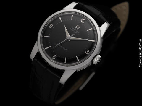 1956 Omega Seamaster Mens Vintage Automatic Mid-Century Watch - Stainless Steel