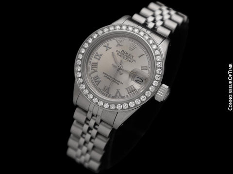 Rolex Ladies Datejust Watch with Full Servicing - Stainless Steel & Diamonds