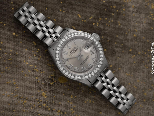 Rolex Ladies Datejust Watch with Full Servicing - Stainless Steel & Diamonds