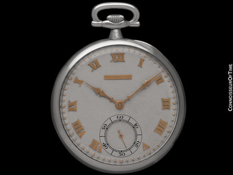 1914 Vacheron & Constantin for Merimont Mens Art Deco 44mm Pocket Watch - Platinum