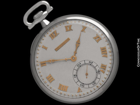 1914 Vacheron & Constantin for Merimont Mens Art Deco 44mm Pocket Watch - Platinum