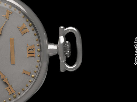 1914 Vacheron & Constantin for Merimont Mens Art Deco 44mm Pocket Watch - Platinum